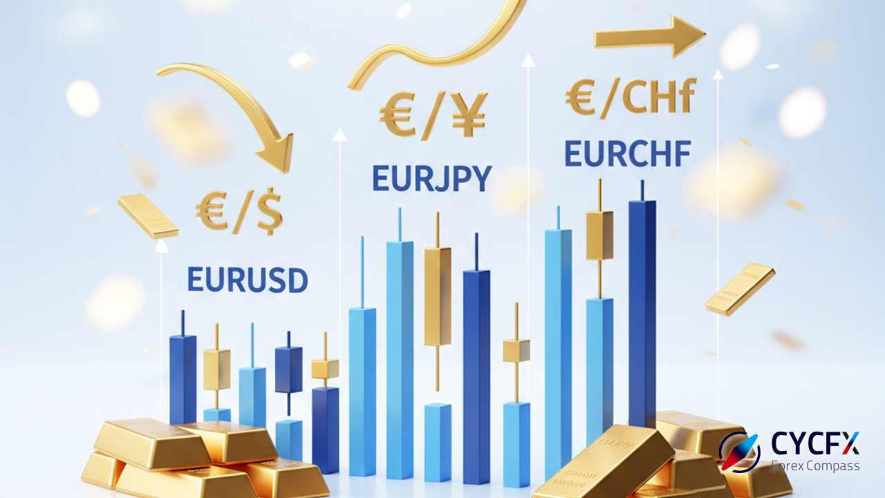 انتظارات بانک آمریکا از جفت ارزهای EURUSD، EURJPY و EURCHF
