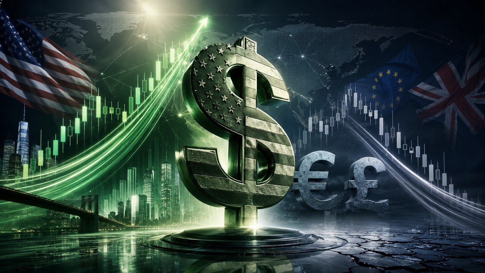دلار در مسیر صعود: چرا واگرایی در گزارش های PMI به سود دلار کار می‌کند